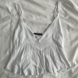 White Brandy Melville Baby Doll Tank Top